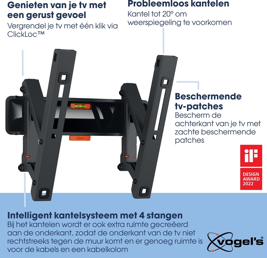 Vogel's COMFORT TVM 3215 | Kantelbare tv-beugel | 19-43 2